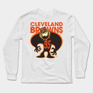 Cleveland Browns BullDawg Whoosh 95 Grinner Long Sleeve T-Shirt